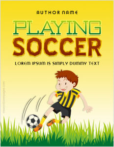 Soccer playing cover page