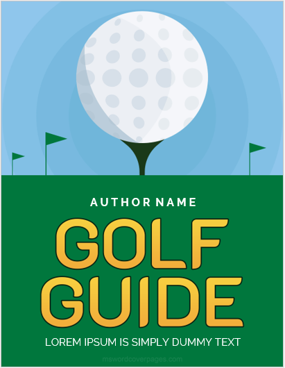 Golf guide cover pages