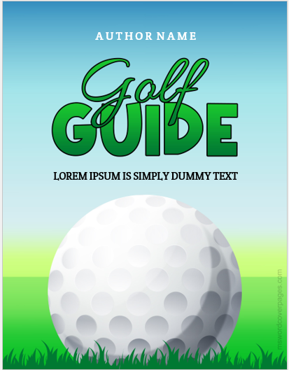 Golf guide cover pages