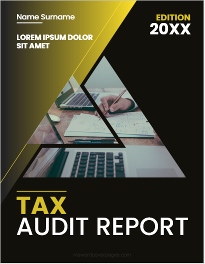Tax Audit Report Cover Page
