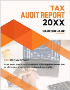 Tax Audit Report Cover Page