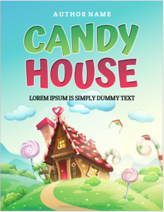 Candy house cover page template