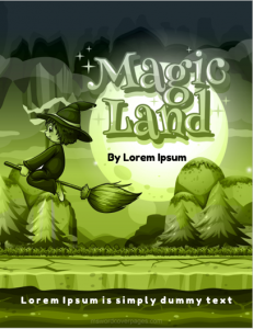 Magic land book cover page