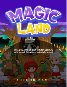 Magic land book cover page