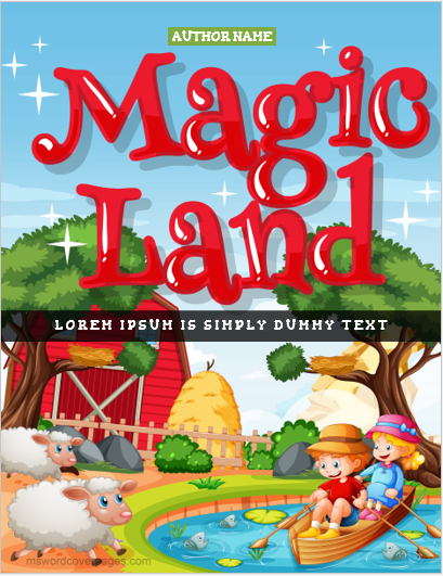 Magic land book cover page