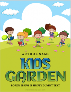 Kids gardening journal cover page
