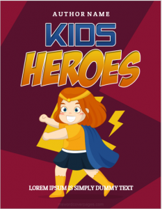 Superhero publication cover page