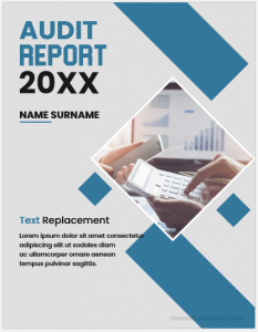 Internal audit report cover pages