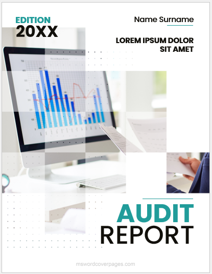 Pages de couverture du rapport d'audit interne