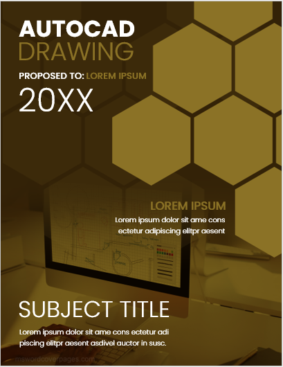 AutoCAD drawing cover page