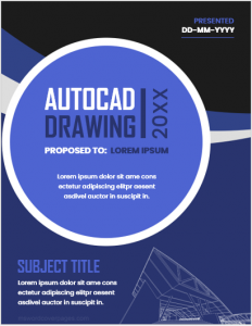 AutoCAD drawing cover page