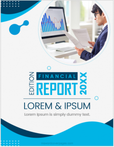 Financial report cover page