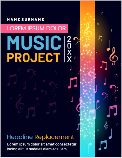 Music project cover page