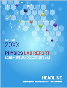 Physics lab report cover page