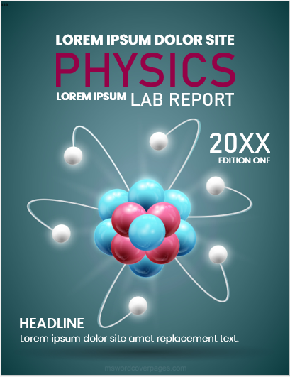 Physics lab report cover page