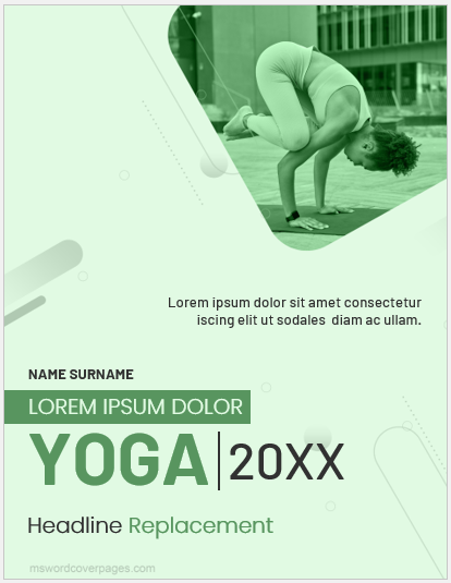 Yoga project cover page