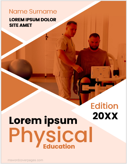 Physical education project cover page