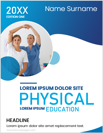 Page de couverture du projet d'éducation physique