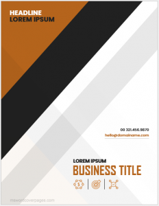 Business book cover page