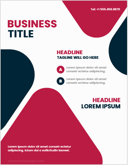 Business book cover page