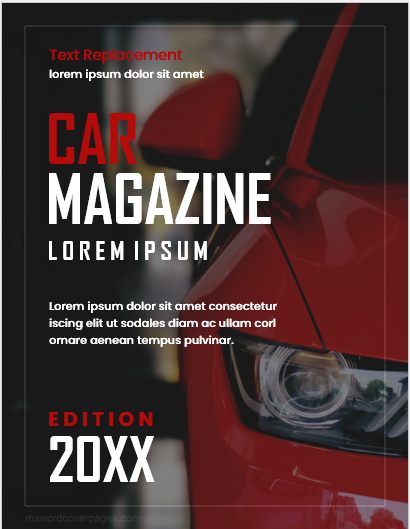 Couverture du magazine automobile