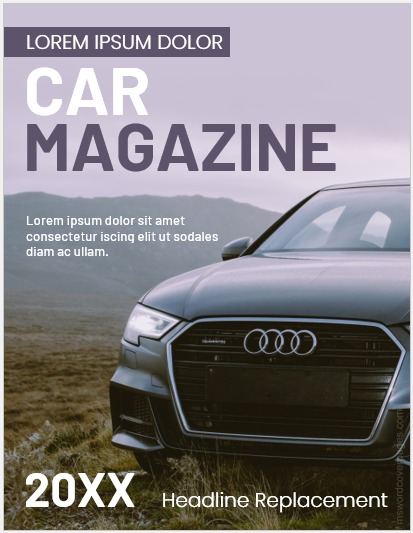 Couverture du magazine automobile