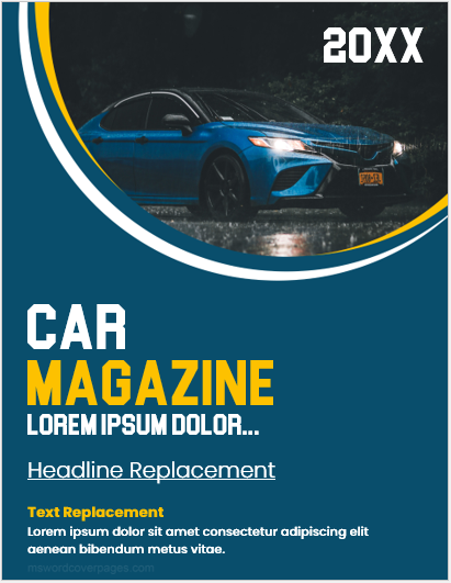 Couverture du magazine automobile