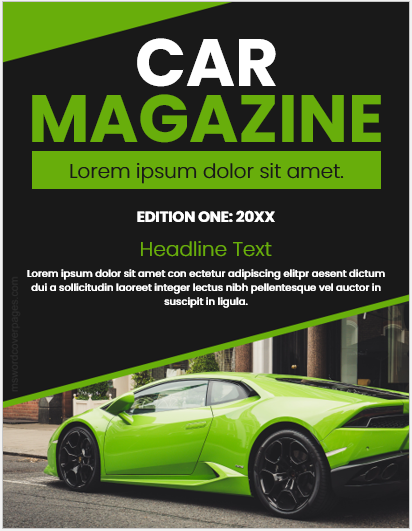 Couverture du magazine automobile