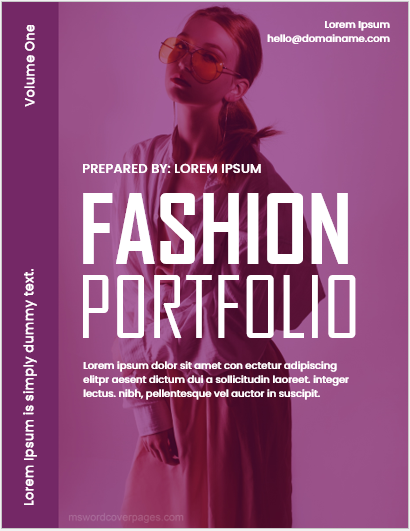 Fashion Portfolio Cover Page