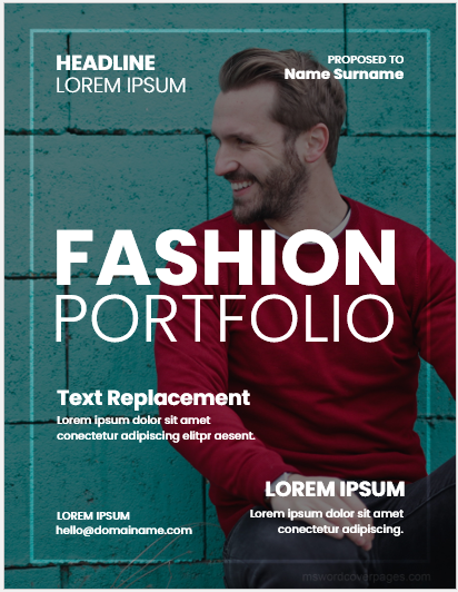Fashion Portfolio Cover Page