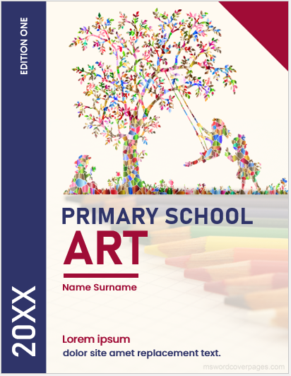 Page de couverture de l'artbook de l'école primaire