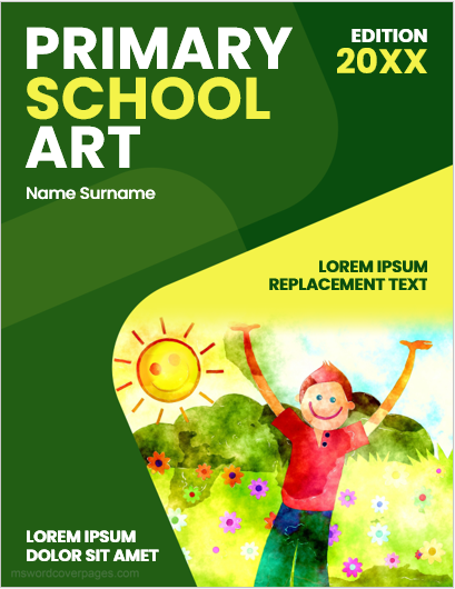 Page de couverture de l'artbook de l'école primaire