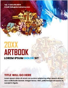 Art book Cover Page Template