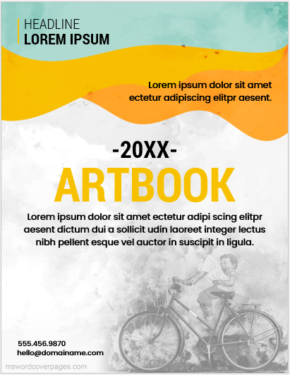 Art book Cover Page Template