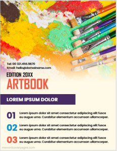 Art book Cover Page Template