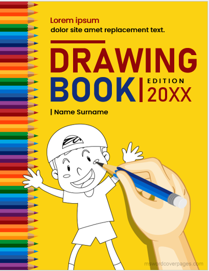 Drawing book cover page