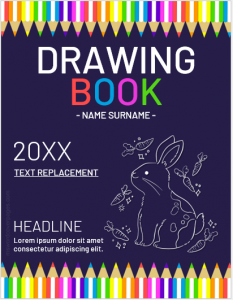 Drawing book cover page