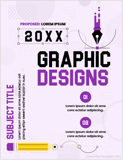 Graphic designs book cover page