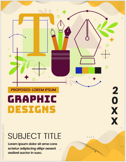 Graphic designs book cover page