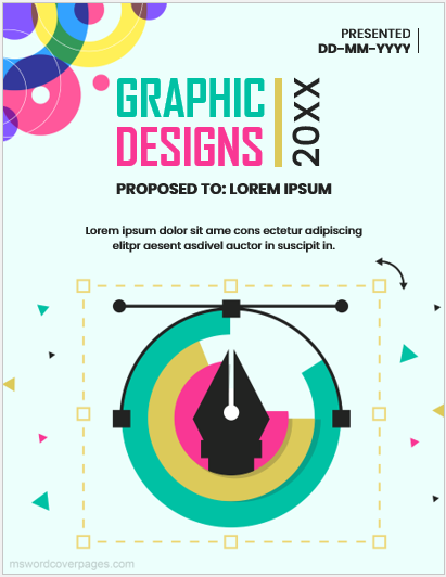 Graphic designs book cover page