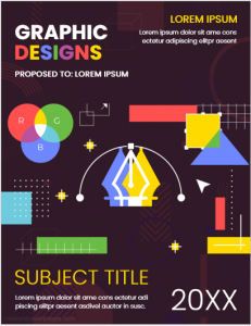 Graphic designs book cover page