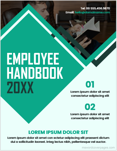 Employee handbook cover page