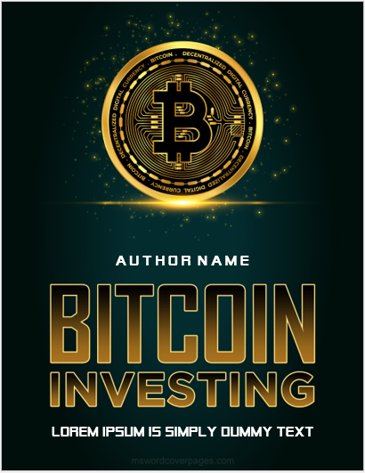 Pages de couverture d'investissement Bitcoin