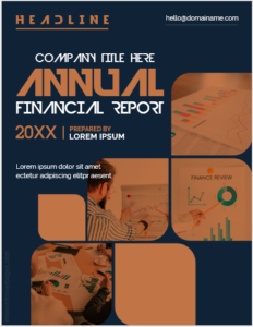 Company annual financial report cover page