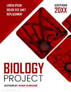 Biology project front page designs