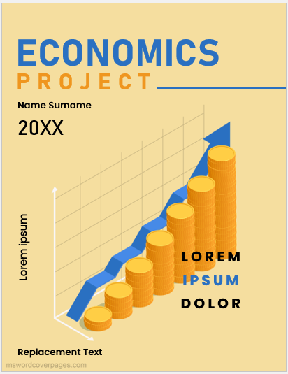 Page de couverture du projet économique