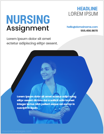 Nursing assignment cover page