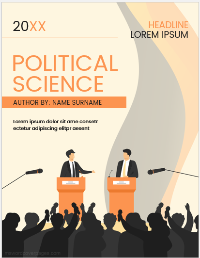 Page couverture du projet de science politique