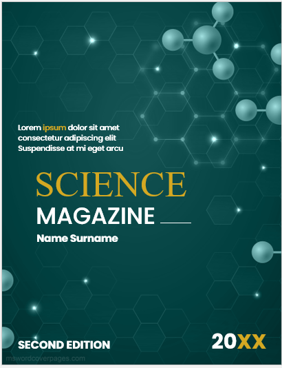 Page de couverture du magazine scientifique