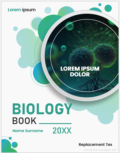 Biology Book Cover Page Template